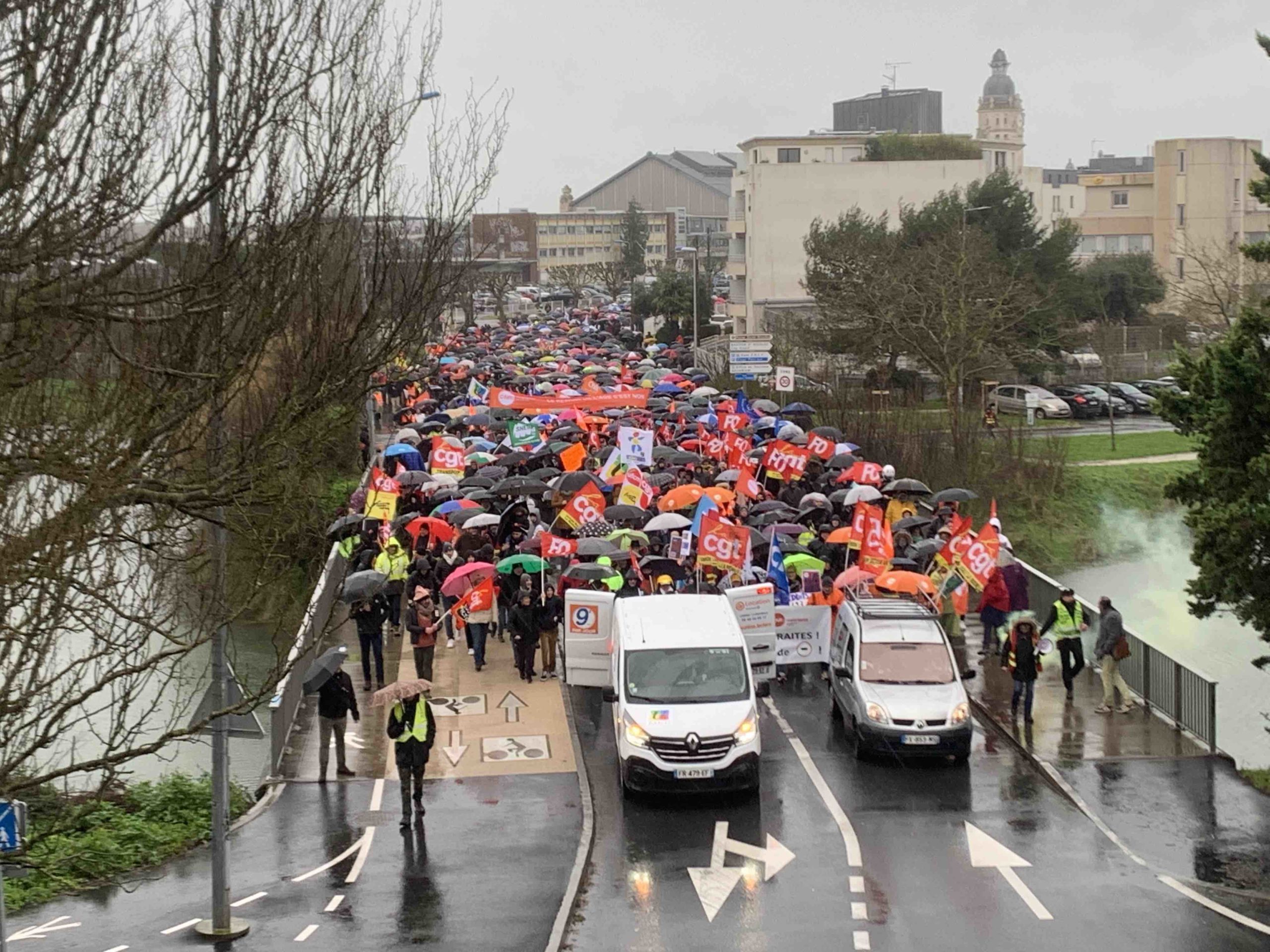 Grève du 19 janvier : 10.000 manifestants à La Rochelle